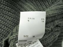 a.v.v アーヴェヴェ ウール混 リブ編み ニット ワンピース sizeM/グレー ◇■ ☆ ebc2 レディース_画像5