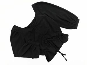 INGNI wing gya The - volume sleeve cut and sewn sizeM/ black #* * ebc2 lady's 