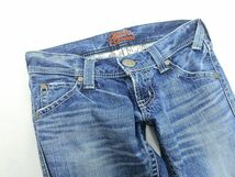 RODEO CROWNS ロデオクラウンズ USED加工 デニムパンツ size27/青 ■■ ☆ ebc2 レディース_画像3