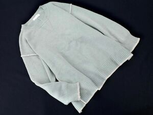 SENSE OF PLACE sense ob Play s Urban Research stitch knitted sweater sizeONE/ light blue *# * ebc2 lady's 