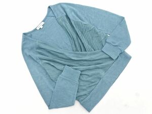 MK KLEIN+ エムケークランプリュス カシュクール ニット セーター size38/緑 ◇■ ☆ ebc3 レディース