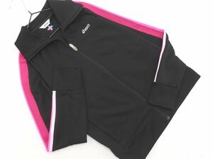 ASICS Asics спортивная куртка sizeM/ чёрный x розовый *# * ebc3 женский 