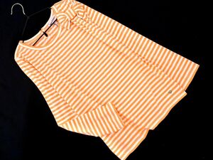  cat pohs OK JUICY COUTURE Juicy Couture ribbon border T-shirt size12/14(150cm about )/ orange #* * ebc6 child clothes 