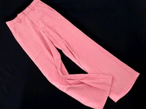 新品 GRL グレイル センタープレス カラー ワイド パンツ sizeM/ピンク ■■ ☆ ebc6 レディース