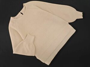 any SiSeni.s.s ламе вязаный свитер size2/ бежевый *# * ebc3 женский 