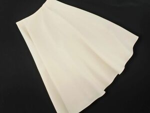 QUEENS COURT Queens Court flair skirt size1/ white #* * ebc7 lady's 