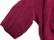 ネコポスOK chocol raffine robe ショコラフィネローブ 刺繍 カットソー sizeF/紫 ■◇ ☆ ebc7 レディース_画像3