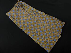 SHIPS Ships any total pattern to coil LAP style skirt sizeS/ mustard #* * ebc7 lady's 