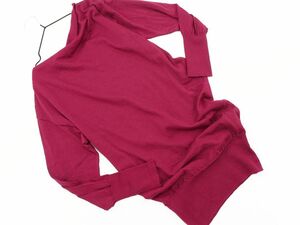 ネコポスOK COUP DE CHANCE クードシャンス チュニック ニット セーター size34/ワイン ◇■ ☆ ebc7 レディース