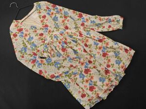 rosebullet Rosebullet floral print pe plum cut and sewn size2/ beige #* * ebc8 lady's 