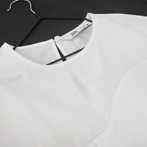 ネコポスOK ZARA ザラ デザイン ブラウス シャツ sizeS/白 ■◇ ☆ ebc8 レディースの画像2