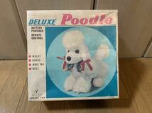 【中古品】昭和おもちゃ　デラックスプードル　DELUXE POODLE 通電無し　確認済み　日本製　単一電池2本_画像1