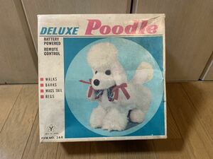 【中古品】昭和おもちゃ　デラックスプードル　DELUXE POODLE 通電無し　確認済み　日本製　単一電池2本