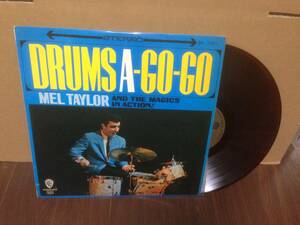 LP ペラジャケ 赤盤 メル・テイラーとマジックス ドラムズ・ア・ゴー・ゴー BP-7461 MEL TAYLOR DRUMS A GO-GO ベンチャーズ　　管4B1