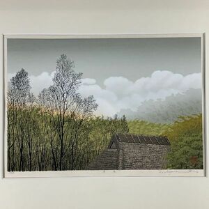 真作■木版画■宮本秋風■『春雲』■ORIGINAL WOODBLOCK PRINT■人気木版画家 ぼかし摺り ボストン美術館蔵■1ｂ