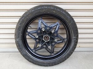 ホンダ CBR400F (NC17) 純正 フロントホイール MT2.50×16 J16×2.50 コムスターホイール ジャンク 旧車 昭和 レトロ 当時物