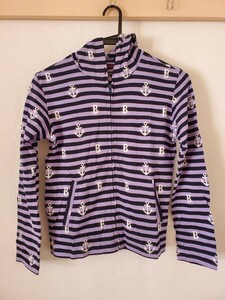 BLUEBLUE(b lube Roo ) thin border pattern Parker size S color black & purple 