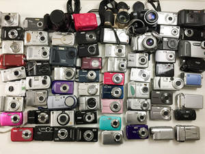68台 ジャンクデジカメ コンパクトデジタルカメラ 大量 まとめ売り まとめ セット CANON NIKON KODAK OLYMPUS FUJIFILM 