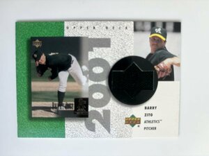 バリー・ジト Barry Zito 2002 UPPER DECK UD R-BZ ジャージカード　オークランド・アスレチックス Oakland Athletics　MLB 日本人