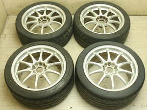 送料無料 RAYS VOLK RACING CE28 245/40R18 18 × 8.5J 9J PCD 114.3 5H 4本 シルバー レイズ ボルクレーシング 軽量 鍛造