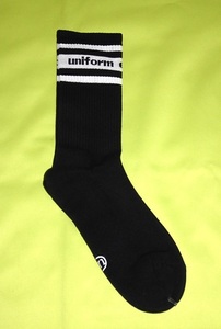 uniform experiment 21SS SOCKS Lサイズ 27-29㎝ ブラック 新品 未使用 靴下 黒色 UE 210086