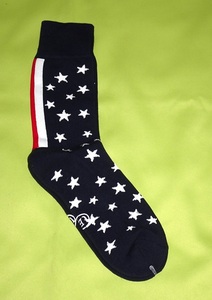 uniform experiment 17AW STAR STRIPE REGULAR SOCKS Lサイズ 27-29㎝ ネイビー スター柄 新品 未使用 靴下 紺色 UE178122