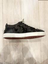 Christian Louboutin 43 27.5cmスタッズ クリスチャンルブタン カモフラ スニーカー メンズ 中古 _画像4