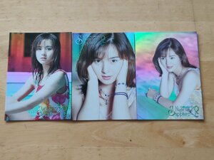  Sakurai Tomo trading card 12. . law sapphire. night parallel card 3 pieces set 