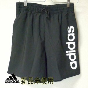 大きいサイズ◆新品未使用◆送料無料◆(メンズ2XL)(XO)アディダス adidas 黒エッセンシャルズ ロゴハーフパンツ/ショートパンツ