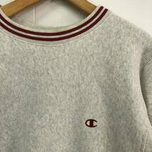 Champion REVERSE WEAVE Mサイズ　チャンピオン リバースウィーブ 青単色タグ　復刻　スウェット トレーナー リブライン_画像2