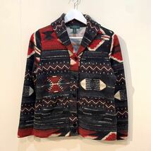 LAUREN JEANS CO. POLO Ralph Lauren Petit Native Cotton Cardigan ローレン ジーンズ ポロ ラルフローレン ネイティブ カーディガン PM_画像1