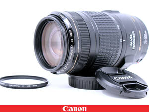 ◆◇美品◇Canon キャノン EF70-300mm F4-5.6 IS USM ◇プロテクトフィルター付属☆高性手ブレ補正機構能搭載望遠ズームレンズ◇◆