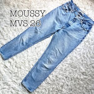 【美品】MOUSSY MVS SKINNY デニムパンツ スキニー　26 ジーンズ デニム