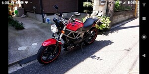 VTR(JBK-MC33・FI仕様車) バックレスト付き タンデムバー 