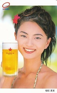 ■C3 植松真実 サッポロビールキャンペーンガール テレカ 3