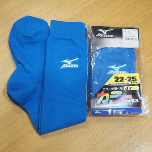 【2足セット】野球用品 ソックス MIZUNO ミズノ アンダーストッキング ジュニア　ブルー　少年野球