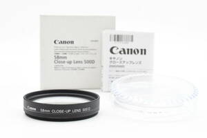 * original * beautiful goods * Canon / Canon close-up lens 500D 58mm box attaching (k-2745)