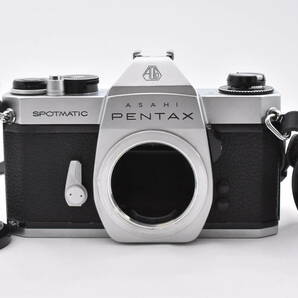 ASAHI PENTAX ペンタックス SPOTMATIC SP II シルバーボディ フィルムカメラ + Super-Takumar 55mm F/2 レンズ (t6166)の画像1