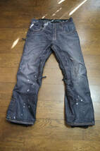 686 six eight six スノーボードウエア パンツ L デニム柄 MENS LTD Destructed Denim Insulated Pant L2WLTD01_画像1