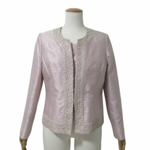 igin Zibeline Tokyo i silver formal jacket pink 13 number large size made in Japan party type . presentation wedding ceremonial occasions *HJ2