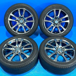 21年製 レグノ付き 溝有 WORK STEEZ ASPA 17インチ 7J+48 5H114.3 ブリヂストン REGNO GRV2 215/50R17 ノア ヴォクシー ステップワゴン