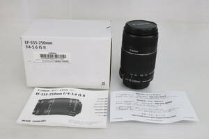 1円～★展示品★Canon キヤノン 望遠ズームレンズ EF-555-250mm f/4-5.6 IS II キャノン カメラ 撮影 アクセサリー R486