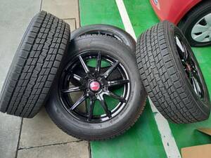 225/65R17　グッドイヤー　アイスナビSUV　スタッドレスホイールセット　DOS　5穴　17×7J　インセット+38　PCD100　レクサスNX