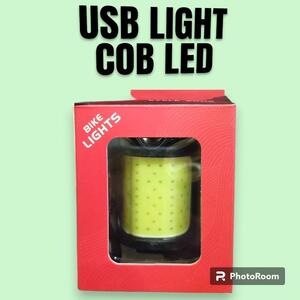 [ front * rear combined use light ] USB charge COB LED light! one exist . convenience! .!