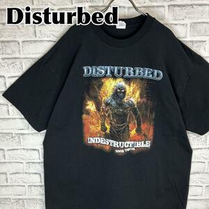 Disturbed ディスターブド バンド 2009ツアーTシャツ 半袖 輸入品 春服 夏服 海外古着 音楽 ミュージック ヘビメタ メタル