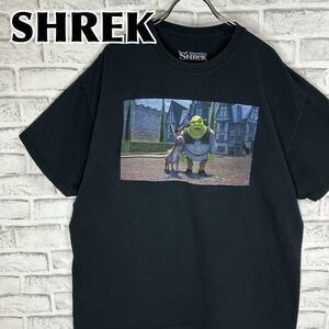 DreamWorks ドリームワークス SHREK シュレック キャラクター Tシャツ 半袖 輸入品 春服 夏服 海外古着 アニメ ムービー 映画 洋画 シネマ