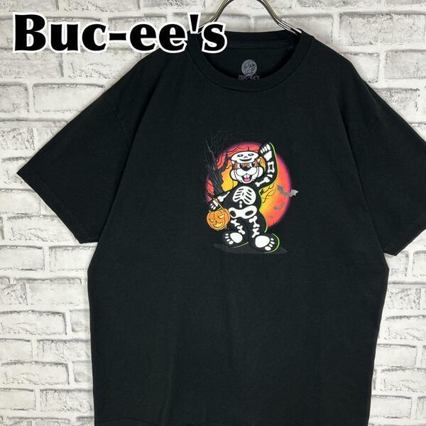 Buc-ee's バッキーズ ハロウィン 両面デザイン Tシャツ 半袖 輸入品 春服 夏服 海外古着 企業 会社 ガソリンスタンド コンビニエンスストア