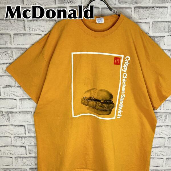 McDonald マクドナルド クリスピーチキンサンドウィッチ 2XL Tシャツ 半袖 輸入品 春服 夏服 海外古着 企業 会社 ハンバーガー