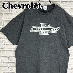 Chevrolet シボレー エンブレム シェビー XL Tシャツ 半袖 輸入品 春服 夏服 海外古着 企業 会社 車 CHEVY