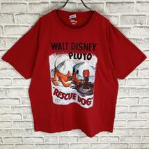 Disney ディズニー プルートの救助犬 Rescue dog Tシャツ 半袖 輸入品 春服 夏服 海外古着 キャラクター アニメ 番組_画像2